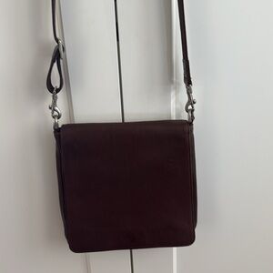 Vintage Coach Leather Bag in dark brown